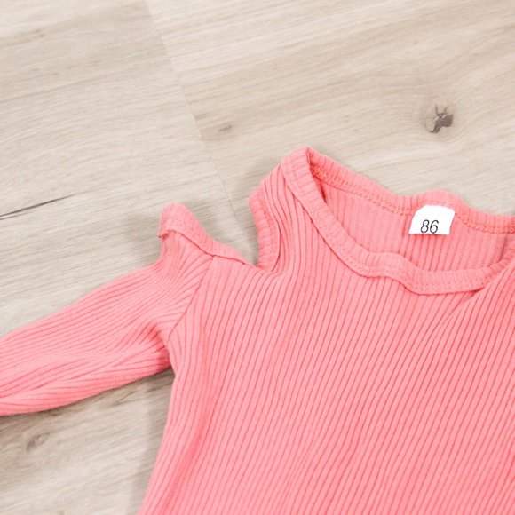 Girls Cold Shoulder Long Sleeve, 2Y - Picture 3 of 6